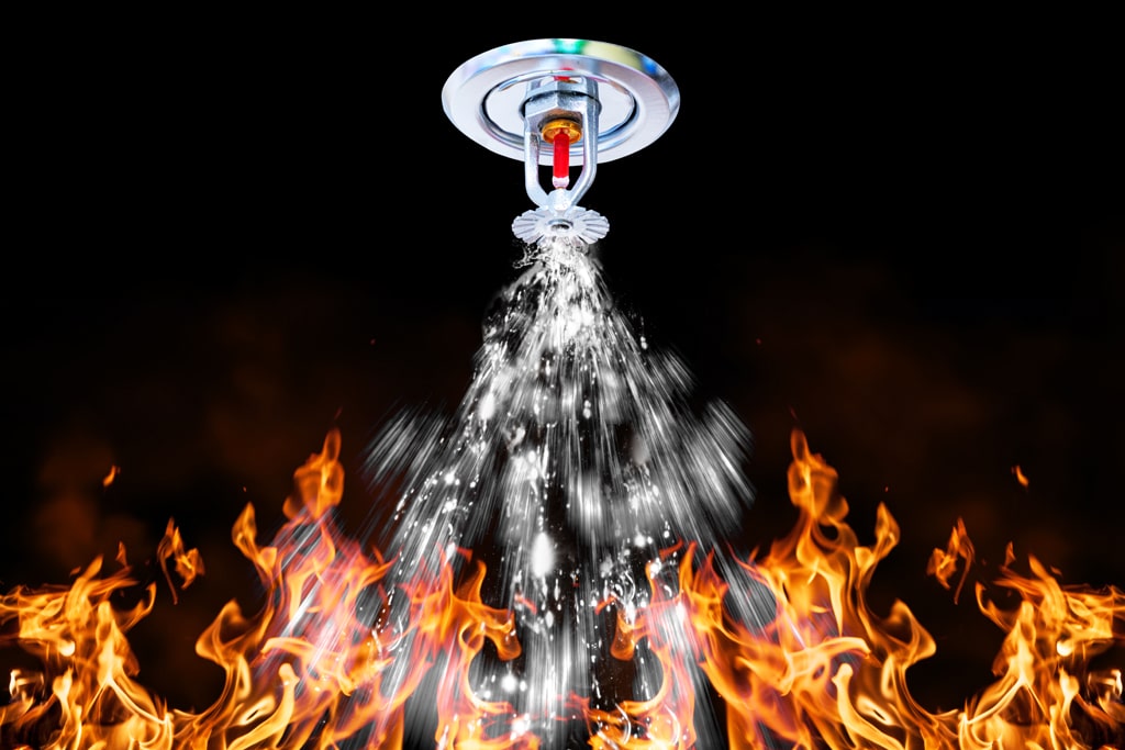 sprinkler system installed