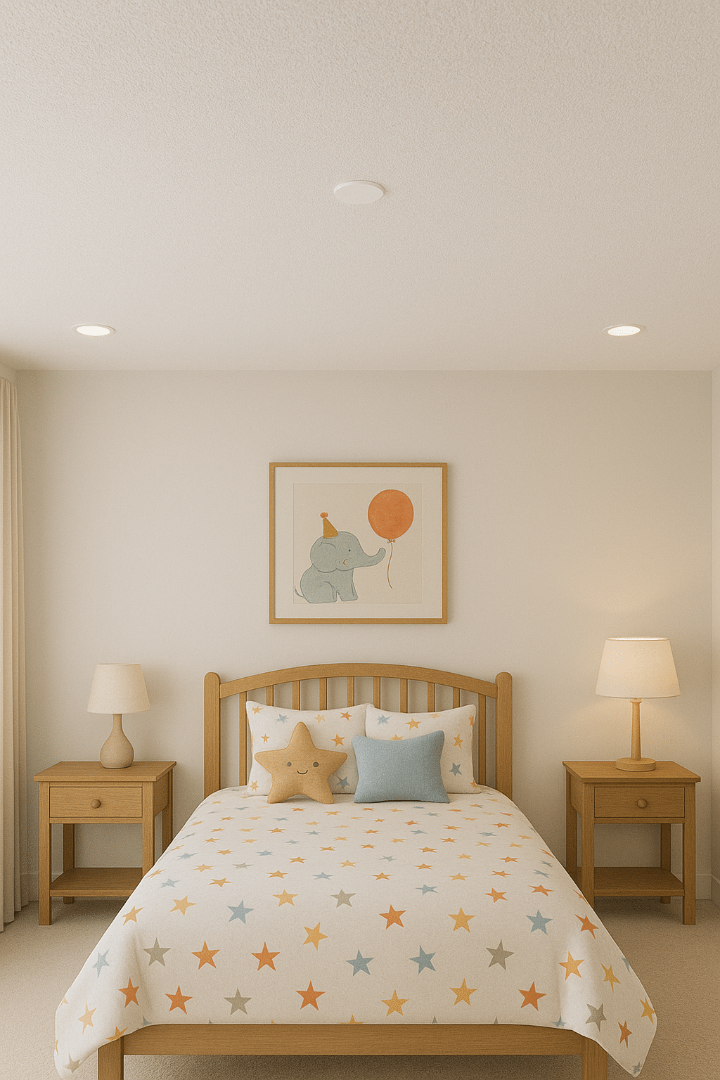 Bedrooom with Concealed Sprinkler